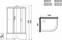 Niagara Душевая кабина Classic NG-2310-14LG – фотография-15